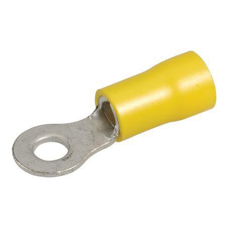 Narva Crimp Terminal Ring Yellow Insulated 4.3mm - 14 Pce