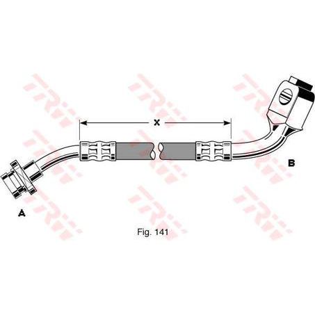 TRW Brake Hose Left Front