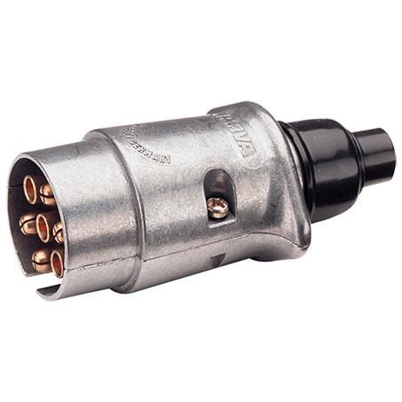 Narva Trailer Plug 7 Pin Round Large - Metal
