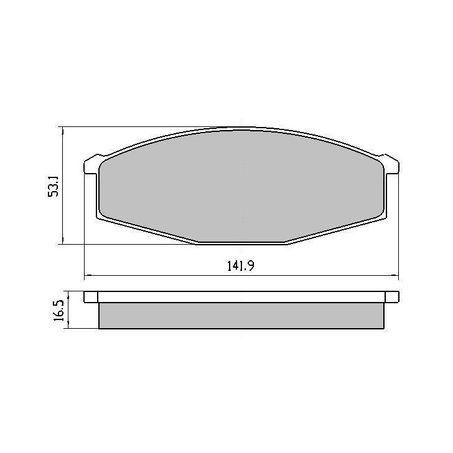 RDA PHANTOM CERAMIC BRAKE PAD SET FORD NISSAN RDC321