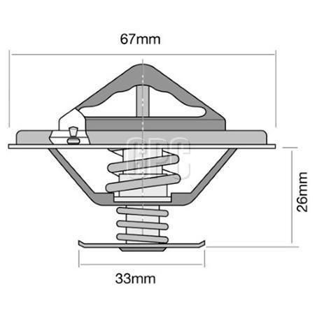 Tridon High Flow Thermostat - 67mm - 92 Degrees C TT274-198