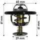 DAYCO THERMOSTAT 77 DEGREES C - 170 DEGREES F DT57E
