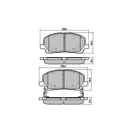 RDA PHANTOM CERAMIC BRAKE PAD SET TOYOTA KLUGER MCU28R 3.3L 3MZ-FE RDC1488