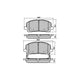 RDA PHANTOM CERAMIC BRAKE PAD SET TOYOTA KLUGER MCU28R 3.3L 3MZ-FE RDC1488