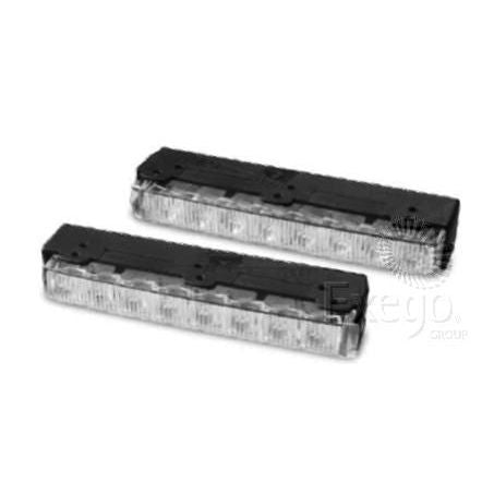 HELLA 24V LED Daytime Running Light Kit - 2 LED Lights, Mounting Brackets, Advanced Smart Controller 563024VBL