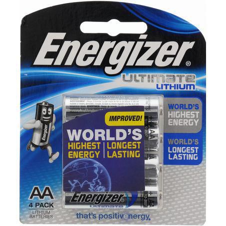 ENERGIZER PRODUCTS Energizer AA Battery Ultimate Lithium 4Pk E000027000