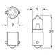 Hella 12V 10W Bayonet BA9s Globe YL1210