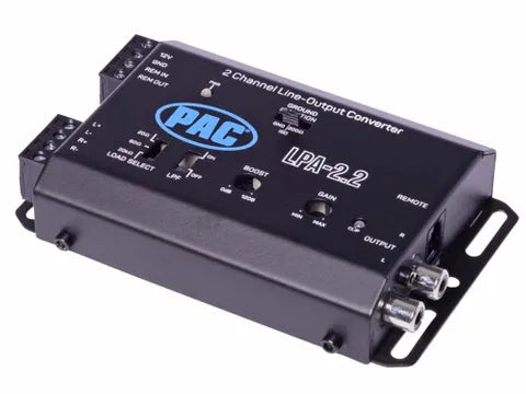 PAC LP7-2 L.O.C. Pro 2-Channel Active Line Output Converter | 40V / 400W with Auto Turn-On
