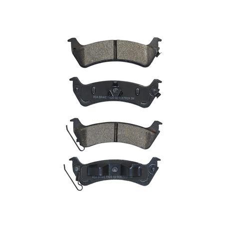 RDA BRAKES RDA GP Max General Purpose Low Metallic Brake Pad Set RDB7502A