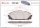 BREMBO NAO Brake Pad Set Front suitable for Toyota P8139N