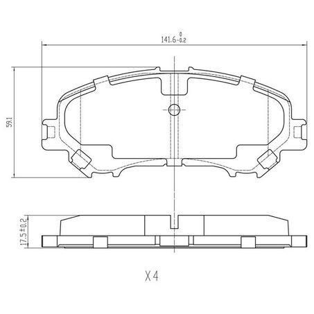 RDA BRAKES RDA Phantom Ceramic Brake Pad Set RDC2243