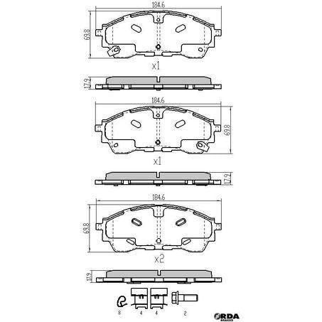 RDA Brakes Extreme Heavy Duty Brake Pad Set RDX2420SM