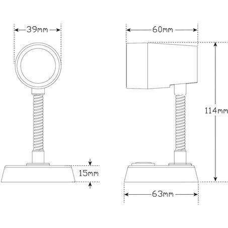 LED Autolamps Reading Lamp, Black, 3 X 2 Watt, 12 Volt RL120B