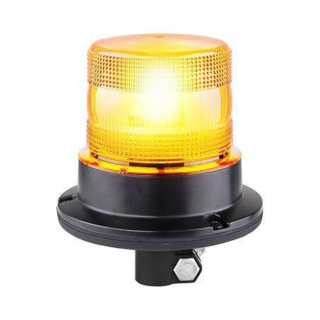LED Autolamps Amber Strobe Din Mount Beacon, Plastic, EQPR65ABM-DM