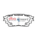 NZBC REAR BRAKE PAD SET