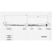 TRW Brake Hose Front (545mm / M10 x 1)