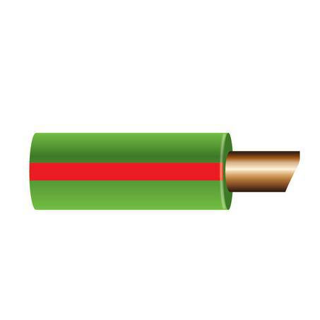 OEX 4mm Single Core Automotive Cable Green With Red Trace 30M (NZ Ref.152)