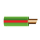 OEX 4mm Single Core Automotive Cable Green With Red Trace 30M (NZ Ref.152)