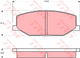 TRW Brake Pad Set (DB403)