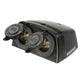 Narva HEAVY DUTY TWIN SURFACE MOUNT ACCESSORY SOCKETS - BLACK