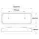 OEX Front Marker Light Clear LED 9 to 33V