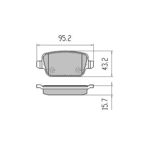RDA PHANTOM CERAMIC BRAKE PAD SET FORD HONDA VOLVO RDC2039