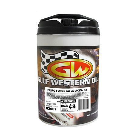 Gulf Western EURO FORCE FULL SYNTHETIC 5W-30 ENGINE OIL - 20L 62007