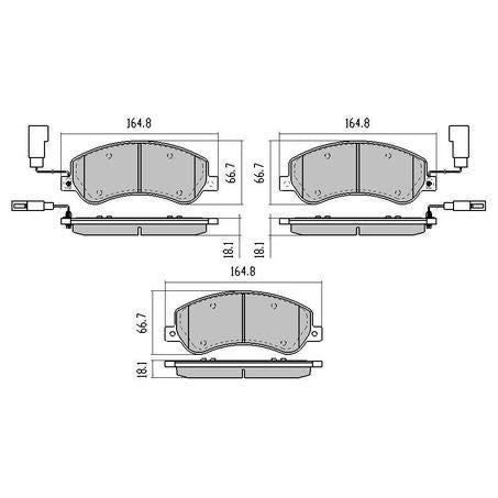 RDA PHANTOM CERAMIC BRAKE PAD SET FORD VOLKSWAGEN AMAROK RDC2059