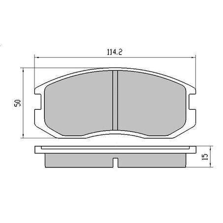 RDA BRAKES RDA Phantom Ceramic Brake Pad Set RDC1201