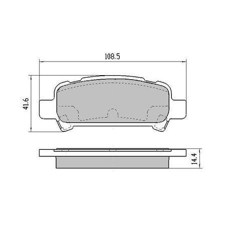 RDA PHANTOM CERAMIC BRAKE PAD SET SUBARU RDC1379