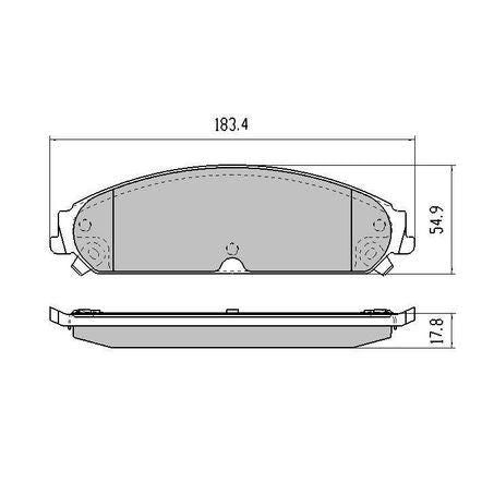RDA BRAKES RDA Phantom Ceramic Brake Pad Set RDC2080