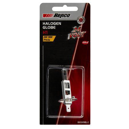Repco Halogen Headlight Standardd H1 Globe 24V 70W RH12470BL-2