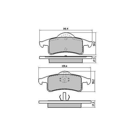 RDA PHANTOM CERAMIC BRAKE PAD SET JEEP GRAND CHEROKEE RDC1976