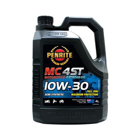 Penrite Motorcycle 4 Stroke Semi Synthetic 10W-30 Engine Oil 4L