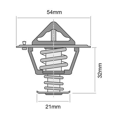 Tridon Thermostat 54mm - 82 Degrees C TT326-180
