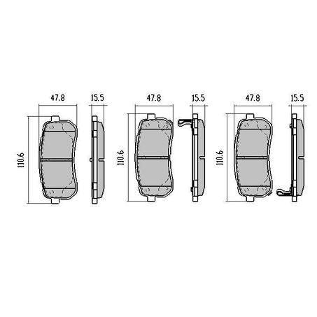RDA PHANTOM CERAMIC BRAKE PAD SET HYUNDAI KIA RDC2025
