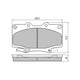 RDA PHANTOM CERAMIC BRAKE PAD SET TOYOTA LANDCRUISER RDC1199
