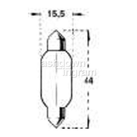 OEX Festoon Globe 24V 18W Standard - 10 Pce ACX5573