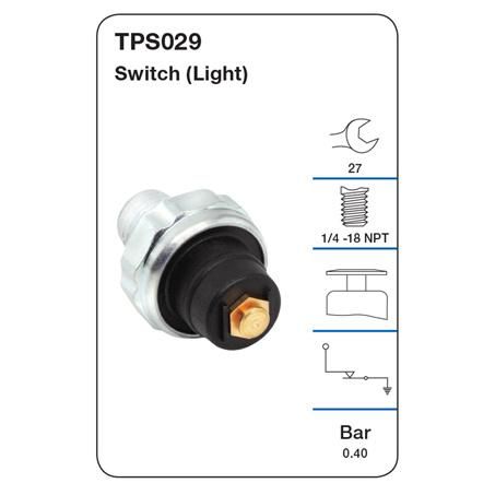 TRIDON OIL PRESSURE SWITCH (LIGHT)