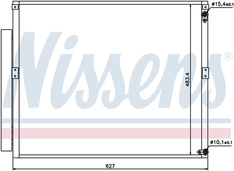 Nissens CONDENSER TOYOTA PRADO GRJ120R 8/04-10/09 CN5451N