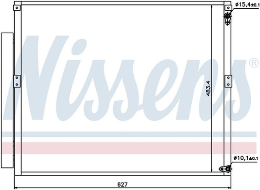 Nissens CONDENSER TOYOTA PRADO GRJ120R 8/04-10/09 CN5451N