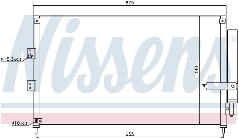 Nissens CONDENSER HONDA CIVIC HYBRID FD 1.3L PET SEDAN 2/06-1/12 CN5506N