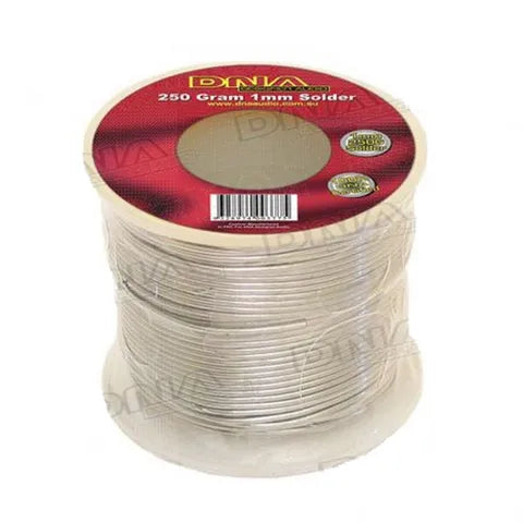 DNA 60/40 Tin-Lead Solder Wire | 1mm Diameter, 250g Roll | Rosin Core Flux