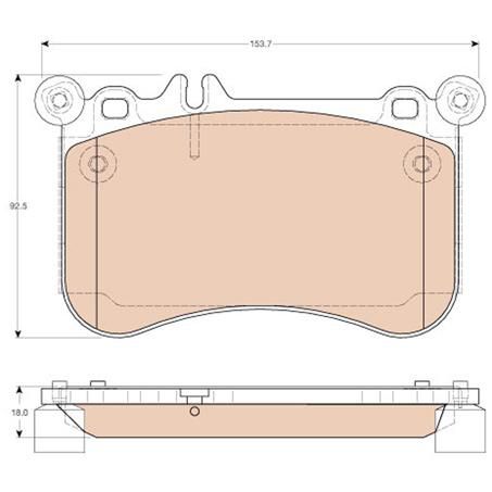 TRW Brake Pad Set