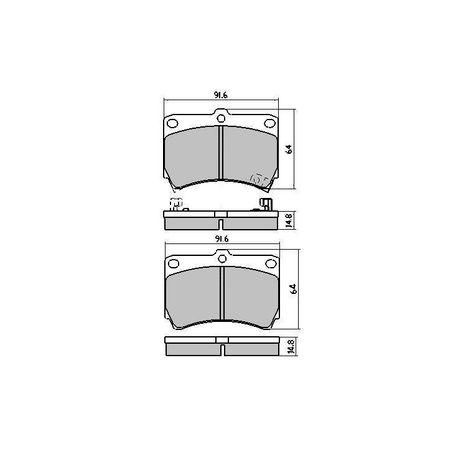 RDA PHANTOM CERAMIC BRAKE PAD SET FORD MAZDA RDC1158