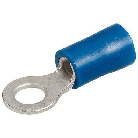 Narva Crimp Terminal Ring Blue Insulated 4.3mm - 25 Pce