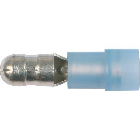 OEX Crimp Terminal Male Bullet Blue Terminal Size 4mm Polycarbonate 50 Pce