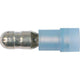 OEX Crimp Terminal Male Bullet Blue Terminal Size 4mm Polycarbonate 50 Pce