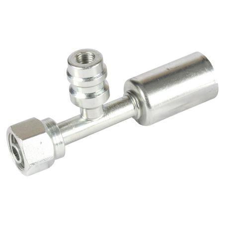Atco Steel Fitting # 6 FOR - Beadlock #6 Straight With R134a Port SBX1301-3
