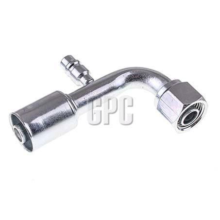 OEX Steel Fitting # 10 FOR - Beadlock #10 90 With R134a Port